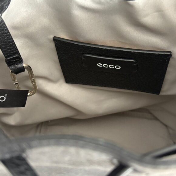 Ecco Black Leather Bucket Bag – Like New - Picture 6 of 9